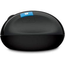 Load image into Gallery viewer, Microsoft Sculpt Ergonomic Mouse, Black - Wireless Mouse for Natural Wrist Comfort with 4-Way Scroll Wheel for PC/Laptop/Desktop, works with Mac/Windows 8/10/11 Computers
