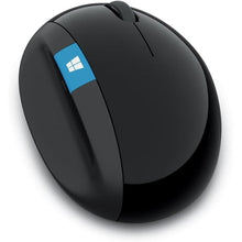 Load image into Gallery viewer, Microsoft Sculpt Ergonomic Mouse, Black - Wireless Mouse for Natural Wrist Comfort with 4-Way Scroll Wheel for PC/Laptop/Desktop, works with Mac/Windows 8/10/11 Computers
