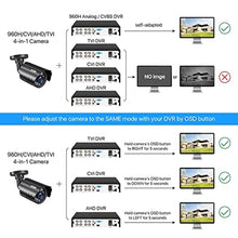 Load image into Gallery viewer, ZOSI 2.0MP 1080P HD 1920TVL Security Camera Hybrid 4-in-1 TVI/CVI/AHD/960H CVBS CCTV Camera Outdoor Indoor,80ft IR Night Vision,Weatherproof Bullet Camera For analog Surveillance DVR(Black)
