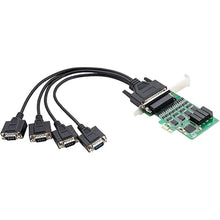 Load image into Gallery viewer, IO CREST 4 Port RS-232 Serial PCIe 2.0 X1 Controller Card Components SI-PEX15042
