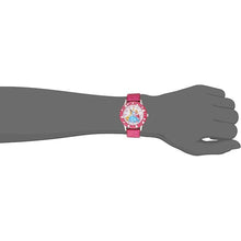 Load image into Gallery viewer, Disney Kids' W001801 Princess Stainless Steel Watch with Pink Glitter Faux Leather Band
