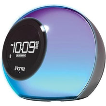Load image into Gallery viewer, iHome Alarm Clock Radio with Bluetooth Speaker and Color Changing Lamp, USB Charging, and Speakerphone for Home, Office, or Dorm (IBT29BX6)

