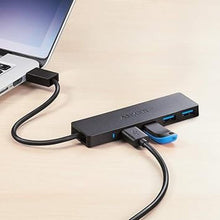 Load image into Gallery viewer, Anker 4-Port USB 3.0 Hub with 5Gbps Data Transfer, Ultra-Slim Data USB Hub [Charging Not Supported], for MacBook, iMac, Surface, Mobile HDD, and More (USB-A,0.7 ft)
