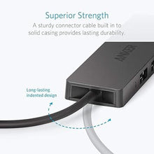 Load image into Gallery viewer, Anker 4-Port USB 3.0 Hub with 5Gbps Data Transfer, Ultra-Slim Data USB Hub [Charging Not Supported], for MacBook, iMac, Surface, Mobile HDD, and More (USB-A,0.7 ft)
