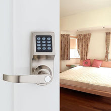 Load image into Gallery viewer, HAIFUAN Digital Door Lock,Unlock with M1 Card, Code and Key,Default for Left Hand Orientation Nickel Brush
