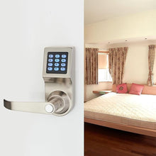 Load image into Gallery viewer, HAIFUAN Digital Door Lock,Unlock with M1 Card, Code and Key,Default for Left Hand Orientation Nickel Brush
