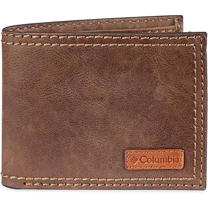 Columbia Men's Everyday Bifold Wallet-Multiple Card Slots, Id Window
