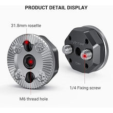 Load image into Gallery viewer, SMALLRIG Standard Rosette Bolt-On Mount (M6 Thread, 31.8 Diameter) for Camera Cage and Accessories - 1939
