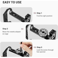 Load image into Gallery viewer, SMALLRIG Standard Rosette Bolt-On Mount (M6 Thread, 31.8 Diameter) for Camera Cage and Accessories - 1939
