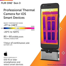 Load image into Gallery viewer, FLIR ONE Gen 3 - Thermal Imaging Camera for iOS Smartphones (iPhone w/Lightning Port Only. iPhone 14 and Older)
