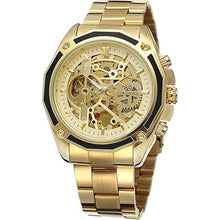 Load image into Gallery viewer, FORSINING Men's Self-Winding Analogue Skeleton Watch with Stainless Steel Bracelet
