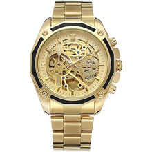 Load image into Gallery viewer, FORSINING Men's Self-Winding Analogue Skeleton Watch with Stainless Steel Bracelet
