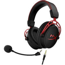 Load image into Gallery viewer, HyperX Cloud Alpha - Gaming Headset, Dual Chamber Drivers, Legendary Comfort, Aluminum Frame, Detachable Microphone, Works on PC, PS4, PS5, Xbox One/ Series X|S, Nintendo Switch and Mobile – Red
