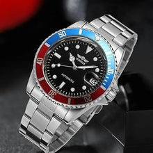 Load image into Gallery viewer, MASTOP Men Automatic Mechanical Watches Full Steel Waterproof Mens Watches with Calendar
