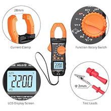 Load image into Gallery viewer, Proster Digital Clamp Meter 6000 Count - 800A DC AC Current AC/DC Voltage Multimter, TRMS NCV Continuity Capacitance Resistance Frequency Diode Hz Tester, with Test Leads, Alligator Clips
