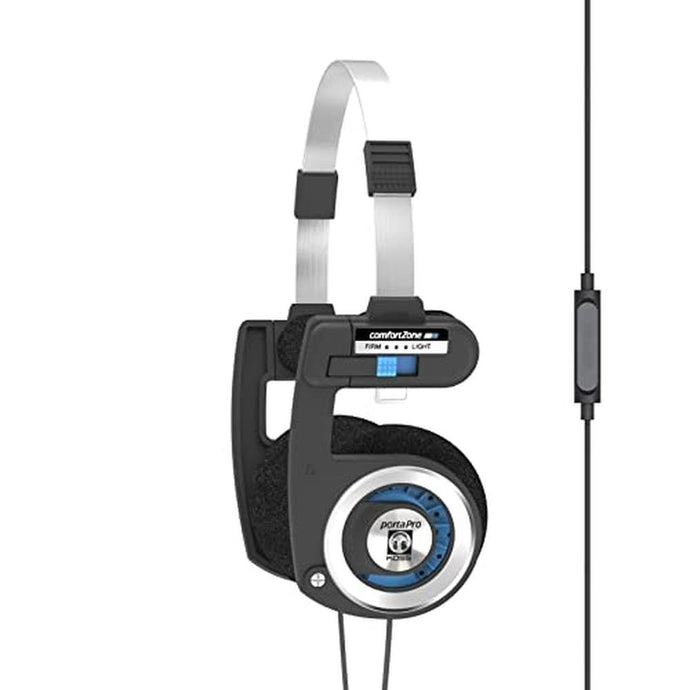 Koss Porta Pro with Microphone and Remote On-Ear Headphones, In-Line Microphone and Touch Remote Control, Wired with 3.5mm Plug