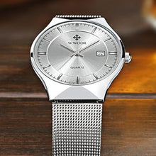 Load image into Gallery viewer, Men New Top Luxury Watch Ultra Thin Stainless Steel Mesh Band Quartz Wristwatch Fashion Casual Watches
