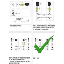 Load image into Gallery viewer, Multimode ST Gigabit Fiber Media Converter - Built-in ST Fiber Module 550 m (0.34 Miles) 850 nm - to UTP Cat5e 10/100/1000 RJ-45 – Auto Sensing Gigabit or Fast Ethernet - Jumbo Frame - LLF Support
