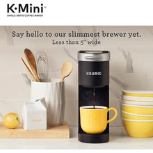 Load image into Gallery viewer, Keurig K-Mini Single Serve K-Cup Pod Coffee Maker, 6 to 12oz Brew size, with Cord Storage, Perfect for Small Spaces, Black
