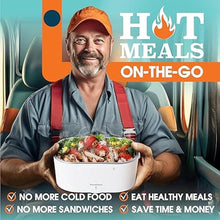 Load image into Gallery viewer, Electric Lunch Box for Adults, 80W Heated Lunch Box 1.5L Stainless Steel Heated Lunchbox For Adults, 12/24/110V Portable Food Warmer For Car Truck Work, Gifts For Women, Gifts For Men
