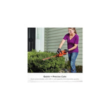 Load image into Gallery viewer, BLACK+DECKER 20V MAX Hedge Trimmer, Cordless, 18 inch Blade, Reduced Vibration, Battery and Charger Included (LHT218C1)
