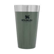 Load image into Gallery viewer, STANLEY Adventure Stacking Beer Pint Glass 16oz | Stackable Drinking Cup for Cold Beverages | Dishwasher Safe | Insulated Stainless Steel Tumbler | BPA-Free | Hammertone Green
