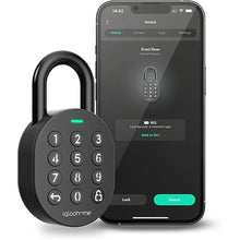 Load image into Gallery viewer, Igloohome Smart Padlock with Silicone Cover Kit (for Indoor Use) – Smart Lock, No WiFi Needed, Grant Remote Access via Bluetooth, Pin Codes &amp; App (Android/iOS) – Lock for Gate, Bike &amp; Locker
