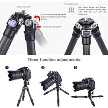 Load image into Gallery viewer, AOKA 15.7in/0.97lb Lightweight Compact Carbon Fiber Tripod with 360° Ballhead Travel Mini Tripod for Mobile Phone and Compact Mirrorless Cameras 28-Inch
