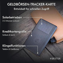 Load image into Gallery viewer, Ekster Wallet Tracker Card | Small Credit Card-Sized Device with Bluetooth Technology | Solar-Powered Wallet Finder Tracker | Voice-Control &amp; Selfie Mode
