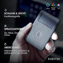 Load image into Gallery viewer, Ekster Wallet Tracker Card | Small Credit Card-Sized Device with Bluetooth Technology | Solar-Powered Wallet Finder Tracker | Voice-Control &amp; Selfie Mode
