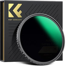 Load image into Gallery viewer, K&amp;F Concept 82mm Variable ND Lens Filter ND8-ND128 (3-7 Stop) Waterproof VND Filter with 28 Multi-Coatings for Camera Lens (Nano-X Series)

