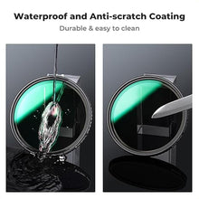 Load image into Gallery viewer, K&amp;F Concept 82mm Variable ND Lens Filter ND8-ND128 (3-7 Stop) Waterproof VND Filter with 28 Multi-Coatings for Camera Lens (Nano-X Series)
