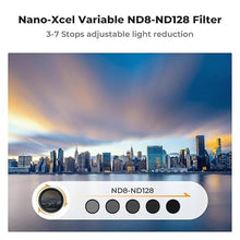 Load image into Gallery viewer, K&amp;F Concept 82mm Variable ND Lens Filter ND8-ND128 (3-7 Stop) Waterproof VND Filter with 28 Multi-Coatings for Camera Lens (Nano-X Series)
