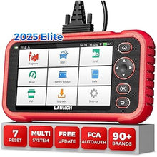 Load image into Gallery viewer, LAUNCH OBD2 Scanner CRP123I V2.0 Elite,2025 Lifetime Free Update Engine ABS SRS AT Diagnostics Tool with 7 Resets,Oil/Throttle/SAS/BMS/EPB/DPF Reset/ABS Bleeding Car Scanner,Battery Test,FCA SGW
