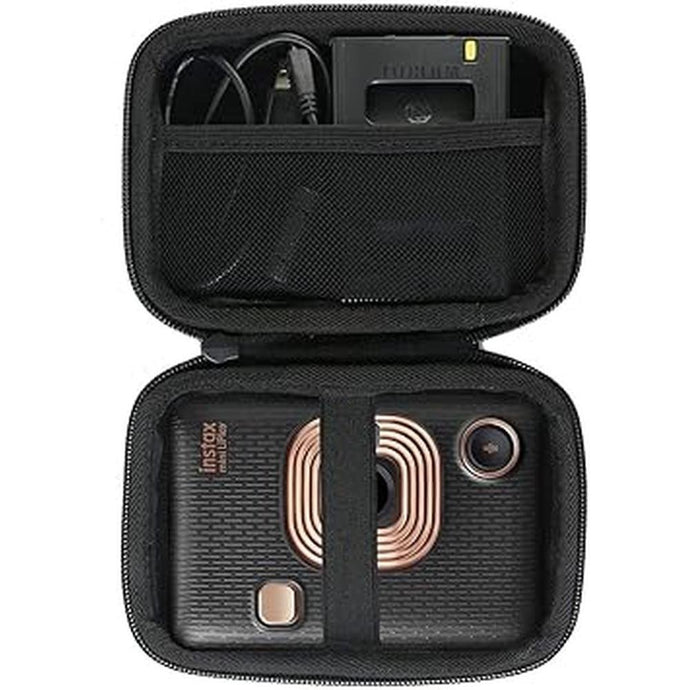 Khanka Hard Travel Case Replacement for Instax Mini Liplay Hybrid/Instax Mini Link Instant Camera Smartphone Printer (Internal Black)