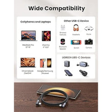 Load image into Gallery viewer, UGREEN Right Angle USB C to USB C Cable, 60W USB C Fast Charging Cable 90 Degree Compatible with iPhone 16/16 Plus/16 Pro/15, MacBook Pro, iPad Pro, Samsung Galaxy S24/S23, Google Pixel 8/7, 6.6FT
