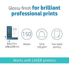 Load image into Gallery viewer, HP Everyday Business Paper, Glossy, 8.5x11 in, 32 lb, 150 sheets, works with laser printers (4WN08A)
