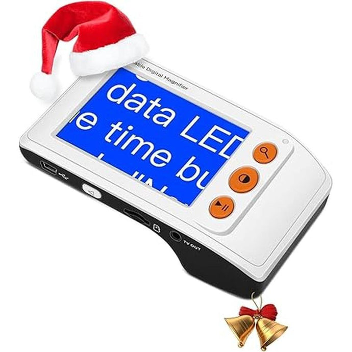 Eyoyo Digital Magnifier Portable Electronic Video Magnifier Reading Aids 3.5 Inch LCD Screen for Low Vision 2x-25x Zoom Foldable Handle