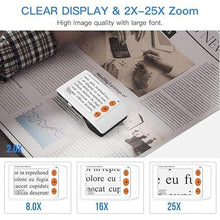 Load image into Gallery viewer, Eyoyo Digital Magnifier Portable Electronic Video Magnifier Reading Aids 3.5 Inch LCD Screen for Low Vision 2x-25x Zoom Foldable Handle
