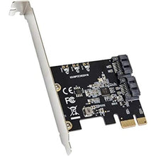 Load image into Gallery viewer, I/O CREST 2 Port SATA III Pci-E 3.0 X1 Controller Card (Jmicro Chipset), Add Two SATA 3.0 Devices to Any PCIe Slot
