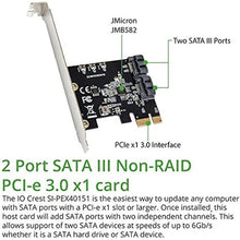 Load image into Gallery viewer, I/O CREST 2 Port SATA III Pci-E 3.0 X1 Controller Card (Jmicro Chipset), Add Two SATA 3.0 Devices to Any PCIe Slot
