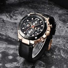 Load image into Gallery viewer, BENYAR Mens Watches Chronograph Date Waterproof Sports Watches Leather Strap Business Wrist Watches
