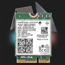 Load image into Gallery viewer, AX201NGW WiFi Card,WiFi 6E M.2 Laptop 2.4Gbps 802.11ax Wireless Intel AX201 Wireless Card 11AX WiFi Adapter with Bluetooth 5.3 MU-MIMO for Windows 10, 64-bit, Google Chrome OS, Linux(64bit)
