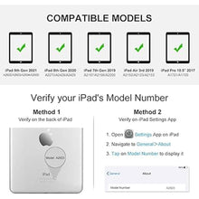Load image into Gallery viewer, MMK for iPad Keyboard Case for 10.2&quot; 9th/8th/7th Generation 2021/2020/2019, Detachable Wireless BT Keyboard with Magnetic Protective Cover with Pencil Holder for iPad Pro 10.5&quot; 2019
