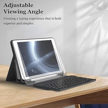 Load image into Gallery viewer, MMK for iPad Keyboard Case for 10.2&quot; 9th/8th/7th Generation 2021/2020/2019, Detachable Wireless BT Keyboard with Magnetic Protective Cover with Pencil Holder for iPad Pro 10.5&quot; 2019
