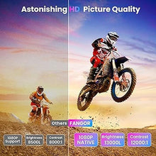 Load image into Gallery viewer, FANGOR 1080P HD Projector, WiFi Bluetooth Projectors, Max 230” Projection Screen Portable Home Theater Video Movie Proyector With Tripod, Compatible with HDMI, USB, Laptop, iOS &amp; Android Phone
