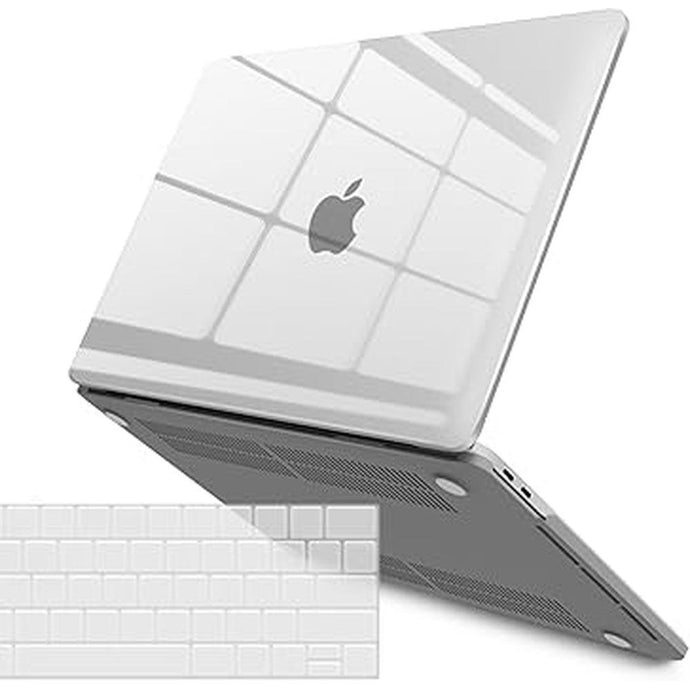 IBENZER Compatible with MacBook Pro 15 Inch Case 2019 2018 2017 2016 A1990 A1707, Plastic Hard Shell Case with Keyboard Cover for Mac Pro 15 Touch Bar, Crystal Clear, T15CYCL+1B