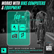 Load image into Gallery viewer, Powr Labs Bluetooth and ANT+ Heart Rate Monitor Chest Strap - Compatible with Polar, Garmin, Peloton, Wahoo
