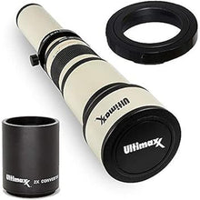 Load image into Gallery viewer, Ultimaxx 650-1300mm Telephoto Zoom Lens for Nikon D7500, D500, D600, D610, D700, D750, D800, D810, D850, D3100, D3200, D3300, D3400, D5100, D5200, D5300, D5500, D5600, D7000
