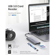Load image into Gallery viewer, LENTION USB C Hub with 4K HDMI, 3 USB 3.0, SD/Micro SD 3.0 Card Reader, Compatible 2023-2016 MacBook Pro, New Mac Air/Surface, Chromebook, iPhone15 or More, Stable Driver Adapter (C34, Space Gray)

